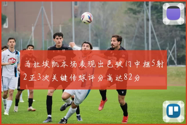 马杜埃凯本场表现出色破门中框5射2正3次关键传球评分高达82分